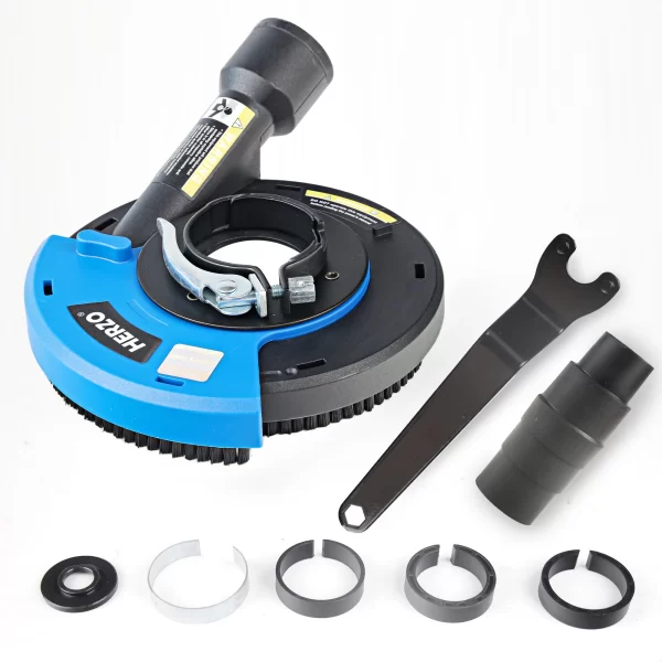 HERZO 100mm Grinding Wheel Guard Dust Shield Tool, Suitable for Dry Surface Grinding