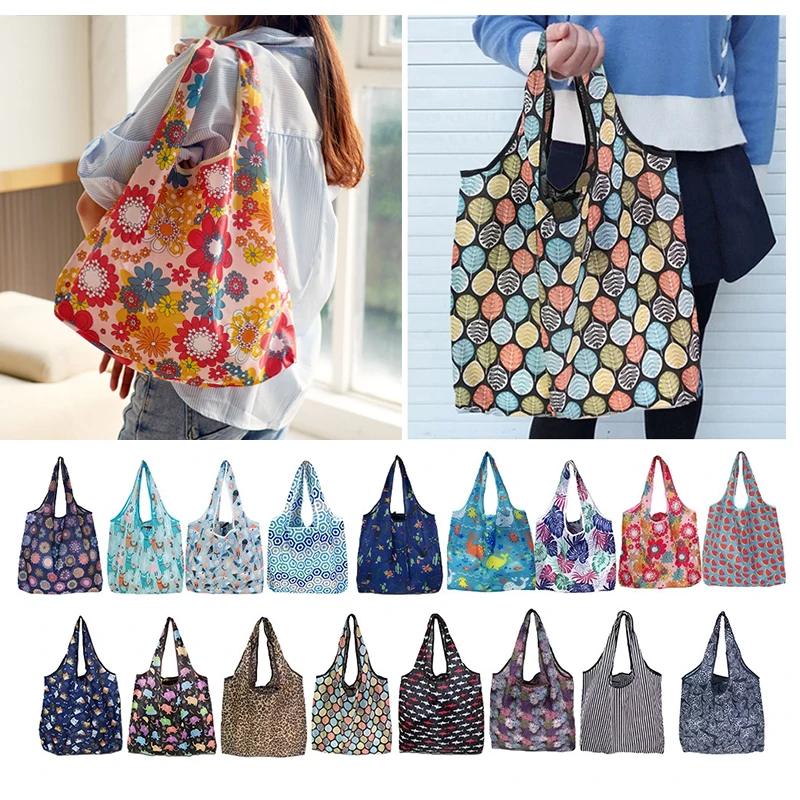 Large Shopping Bag Reusable Eco Bag Grocery Package Beach Toy Storage Bags Shoulder Shopping Pouch - Image 39
