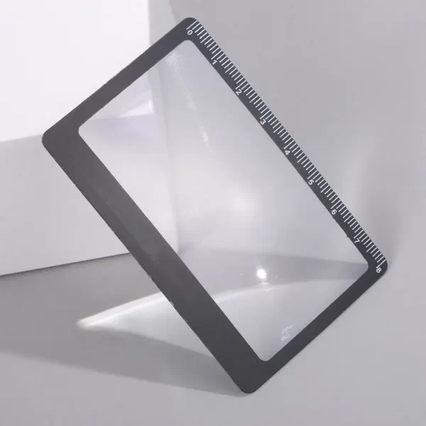 Card Size With Scale Reading Glass Fresnel Lens Outdoor Focused Ignition Book Page Magnification Magnifier Sheet X3 Magnifying - Image 7
