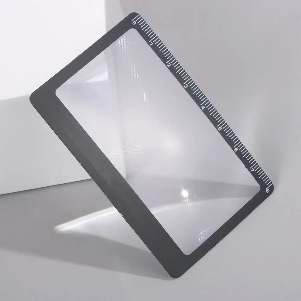 Card Size With Scale Reading Glass Fresnel Lens Outdoor Focused Ignition Book Page Magnification Magnifier Sheet X3 Magnifying - Image 7