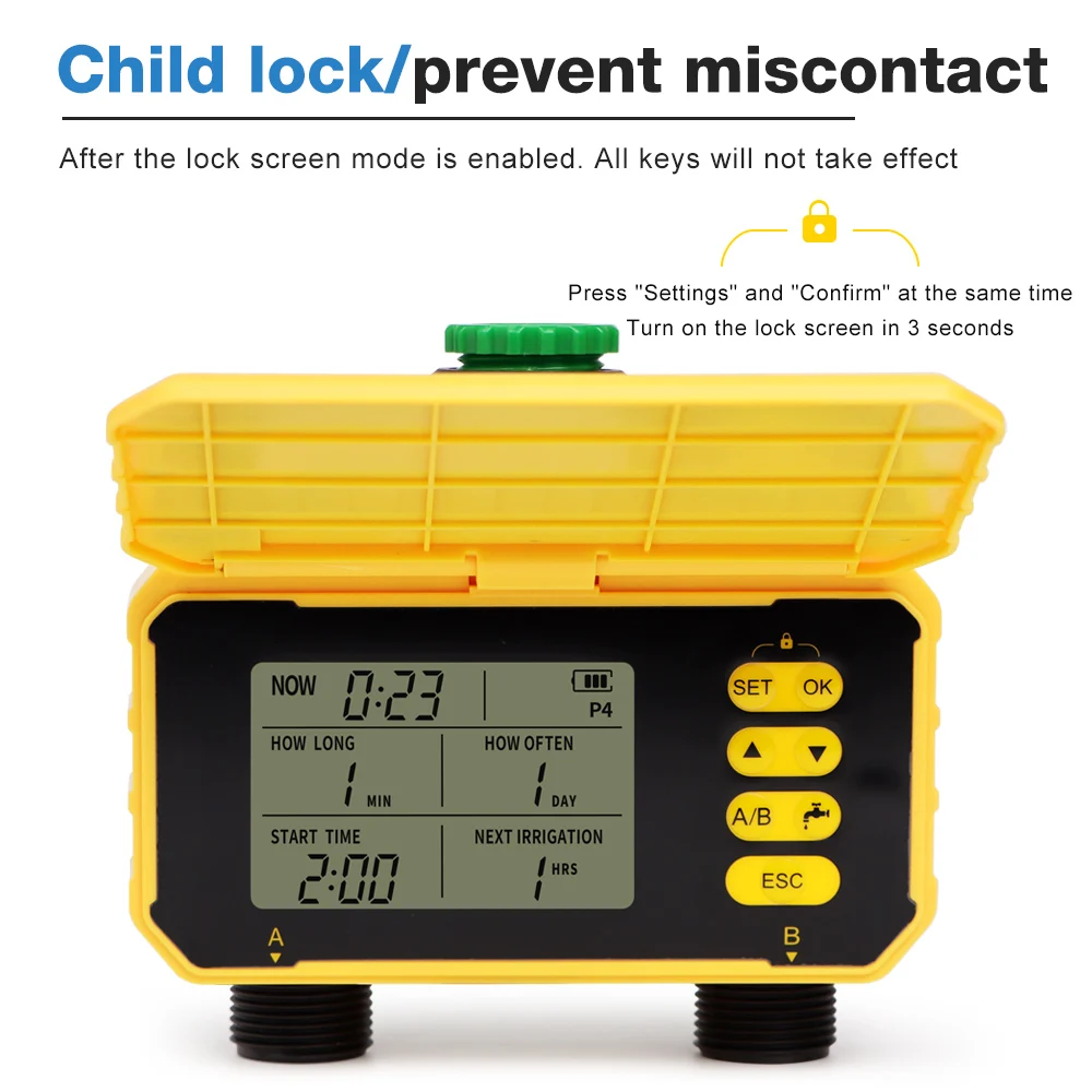 New 1/2 Outlets Solar Irrigation Timer Smart APP Control Automatic Irrigation System Outdoor Water Timer Garden Watering Tool - Image 20