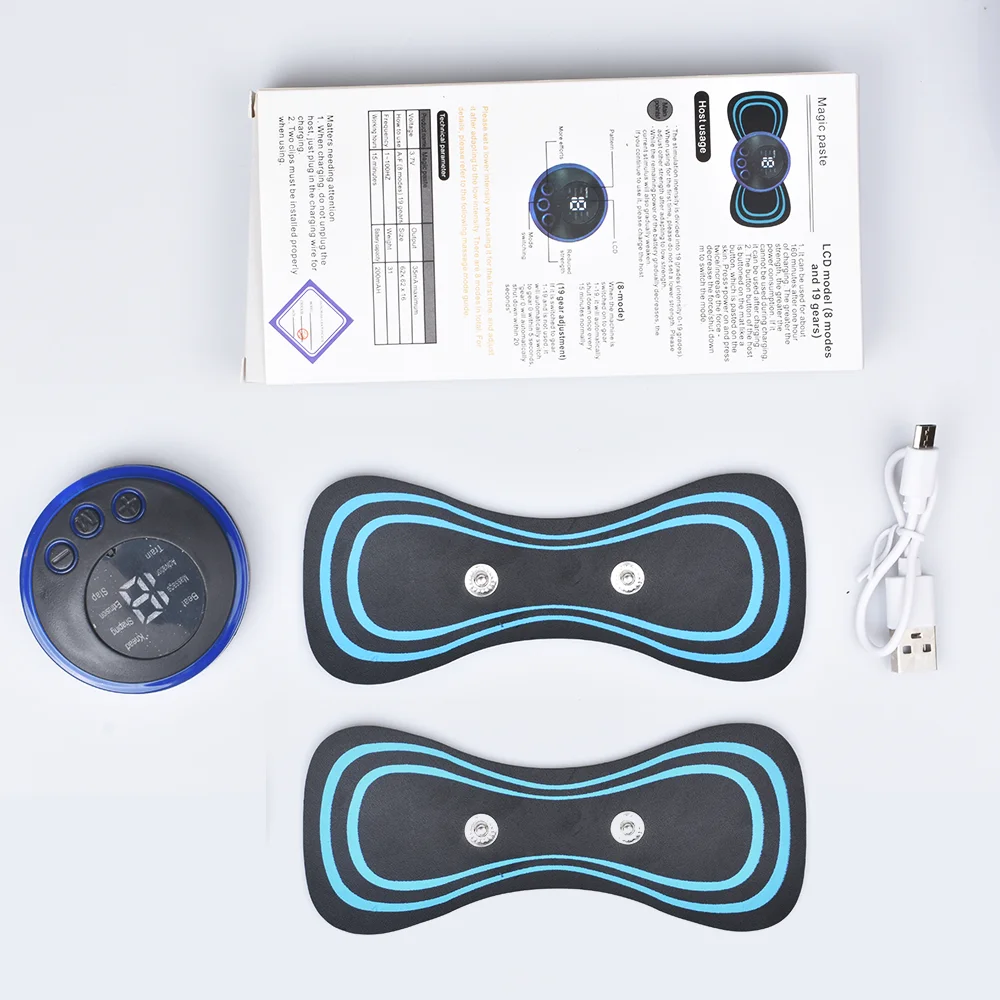 Neck Massager Mini Electric Neck Massage EMS Cervical Back Vertebra Massage Patch 8 Modes - Image 8