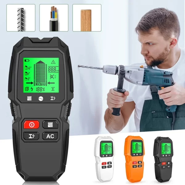 7 in 1 Smart Stud Finder Wall Scanner with LCD Display Studs Detector High Accuracy for Wood Magnetic Metal AC Wire Finding - Image 2