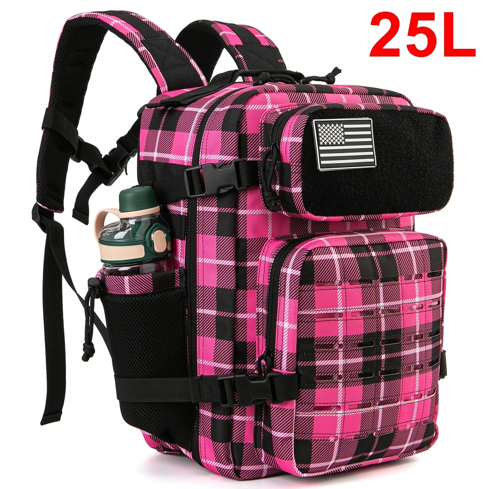 25L/45L Tactical Backpack for Men and Women Outdoor Survival Bug Out Bag Rucksack Hking with Bottle Holder - Image 17