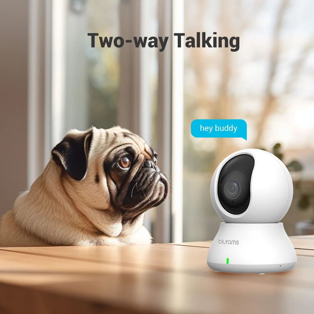 Blurams 2.4&5G WiFi Indoor Camera, 2K, 360° PTZ Pet Dog IP CCTV Camera with Phone App, 2-Way Talk, Night Vision, for Home Securi - Image 5