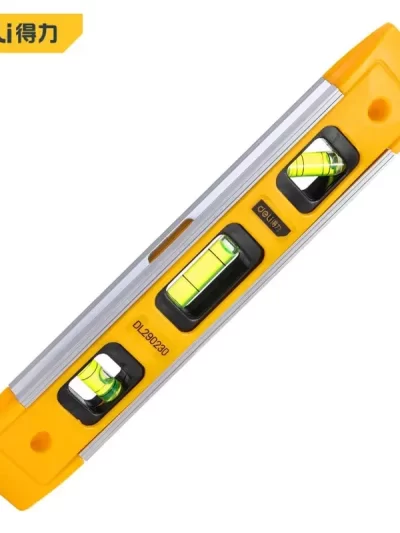 9 Inch Torpedo Level, Magnetic Box Level with 45°/90°/180° Bubbles, Shock Resistant Bubble Level Tool