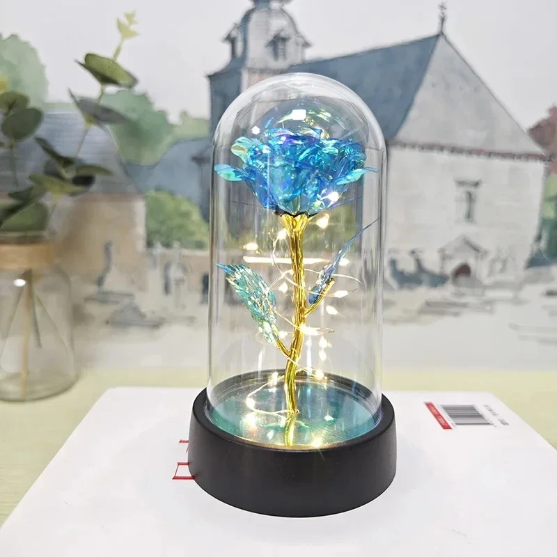 Artificial Rose Flowers Valentines Day Gift for Girlfriend Eternal Rose LED Light - Image 19