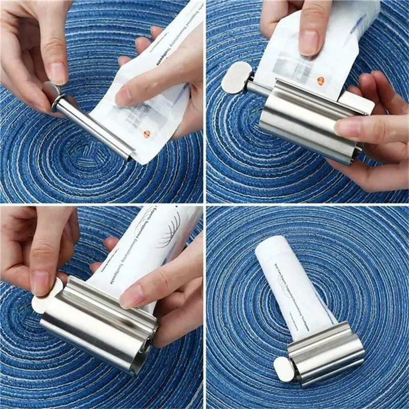 1pc Stainless Steel Wringer Roller Rotate Dispenser for Ointments Cosmetics Bathroom Accessories Toothpaste - Image 8