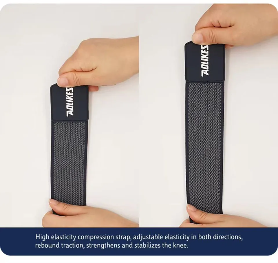 AOLIKES 1PCS Knee Brace Support Straps Knee Compression Sleeves - Image 23