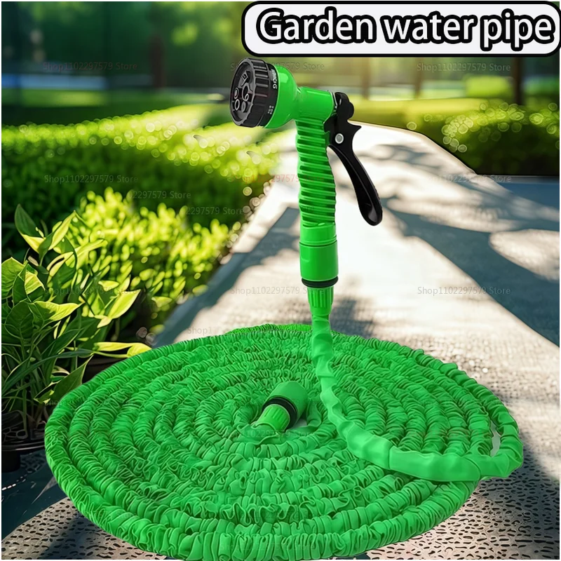 Retractable Magic Garden Hose High Pressure Car Wash Water Gun Watering Device - Image 3