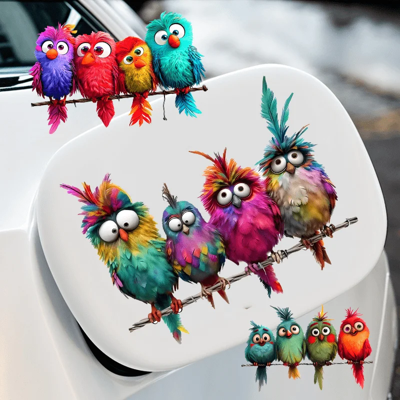 1PC Funny Bird Creative Glass Window Decorative Stickers for Windows Glass Wall Mirror - Image 10