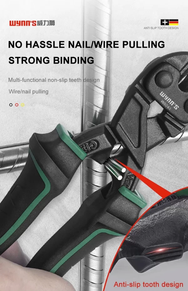 WYNN'S 8" Mini Bolt Cutter Spring Loaded Small Heavy Duty Wire Cable Cutter - Image 28