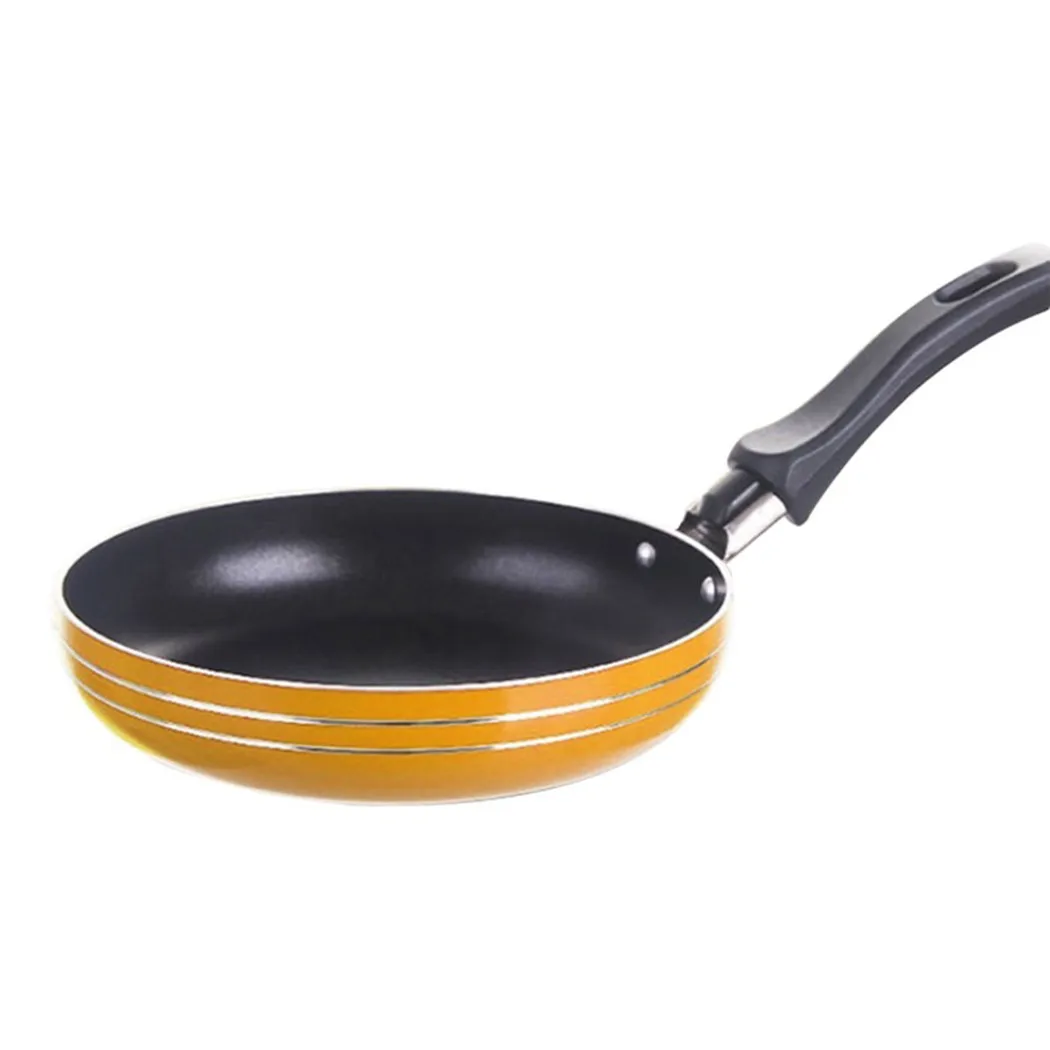 12cm/14cm/16cm Mini Frying Pan Non-Stick Steel Frypan Pot Saucepan - Image 16