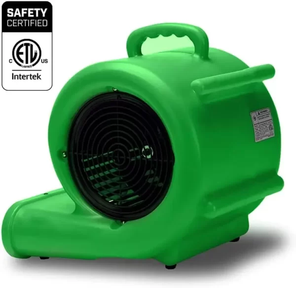 One-33 Air Mover, 1/3 HP 2900 CFM Industrial Water Damage Flood Restoration Carpet and Floor Drying Blower Fan - Image 5