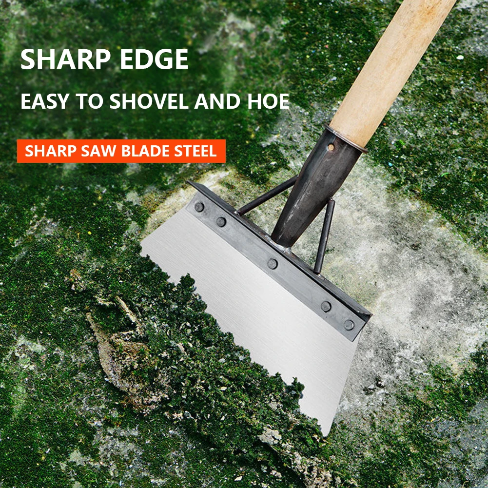 Multifunctional Outdoor Cleaning Shovel Saw Blade Steel Blade Flat Head Shovel - Image 4