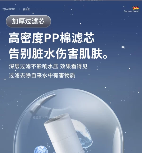 15CM Big Panel High Pressure Shower Head With Filter 3 Modes Large Flow Spray Nozzle Rainfall Shower - Image 37