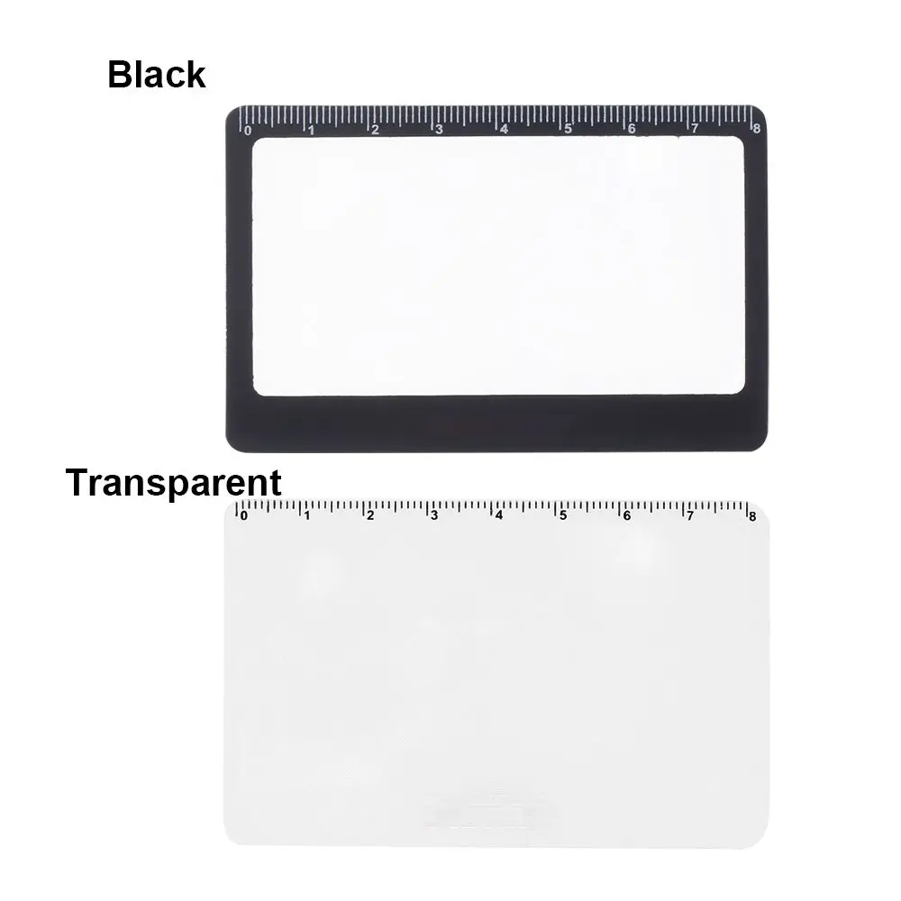 Card Size With Scale Reading Glass Fresnel Lens Outdoor Focused Ignition Book Page Magnification Magnifier Sheet X3 Magnifying - Image 6