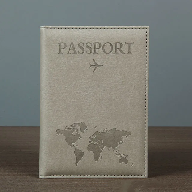 Lover The World Map Passport Cover Hot Stamping Simple Plane Women Men Travel Passport Case - Image 23