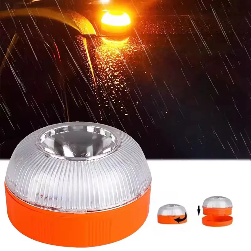 Led Car Emergency Light V16 Flashing Light Magnetic Induction Road Accident Light Portable Strobe Warning Light - Image 13
