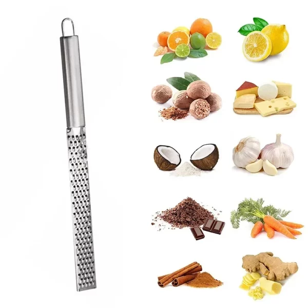 Handheld Cheese Grinder Stainless Steel Garlic Grater Vegetable Fruit Grinder Lemon Zester Citrus Ginger - Image 6