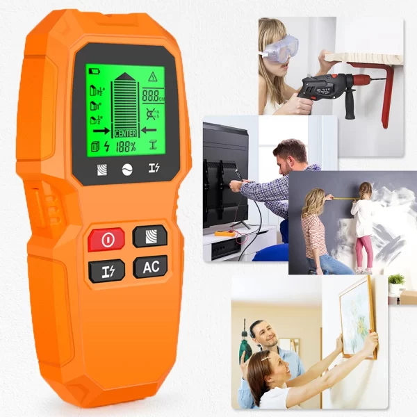 7 in 1 Smart Stud Finder Wall Scanner with LCD Display Studs Detector High Accuracy for Wood Magnetic Metal AC Wire Finding - Image 13