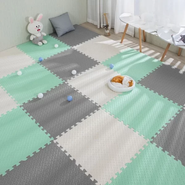 16pcs Foam Baby Play Mat Puzzle Mat Kids Interlocking Exercise Tiles Rugs Puzzle Floor Tiles 30*30*1cm