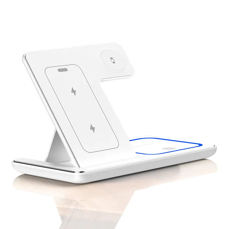 30W LED Fast Wireless Charger Stand 3 in 1 Foldable Charging Station For iPhone 15 14 13 12 11 Apple Watch 9 8 7 6 5 Airpods Pro - Image 8