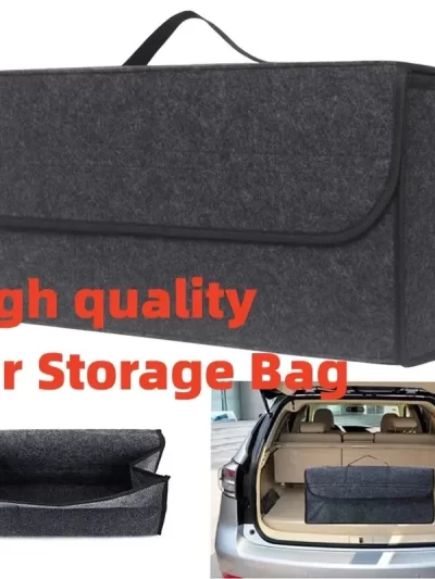 Large Anti Slip Compartment Boot Storage Organizerl Car Trunk Organizer Soft Felt
