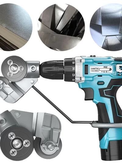 Electric Drill Plate Cutter Metal Sheet Cutter Adapter Attachment Iron Scissors Metal Sheet Cutting