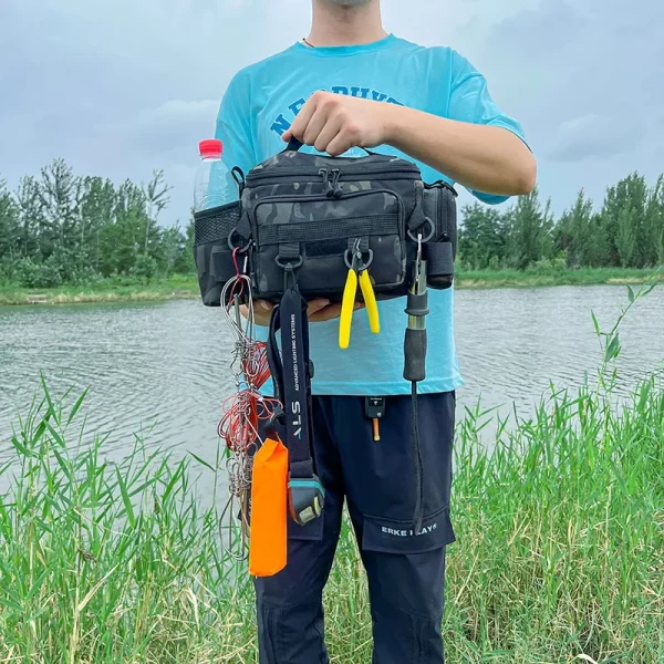 Multifunctional Fishing Tackle Shoulder Bag Storage Bag Portable Fishing Rod Holder - Image 15