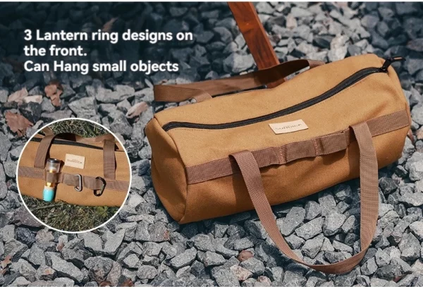 Outdoor Picnic Carrying Case Camping Bag Cutlery Pouch Larg Capacity Tableware Handbag - Image 17