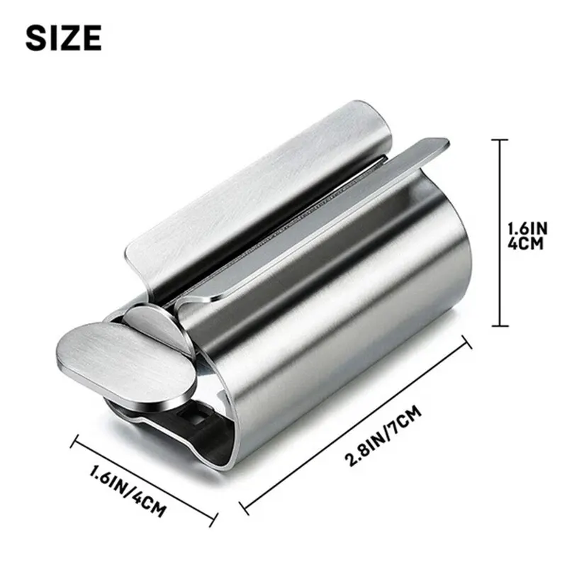 1pc Stainless Steel Wringer Roller Rotate Dispenser for Ointments Cosmetics Bathroom Accessories Toothpaste - Image 6