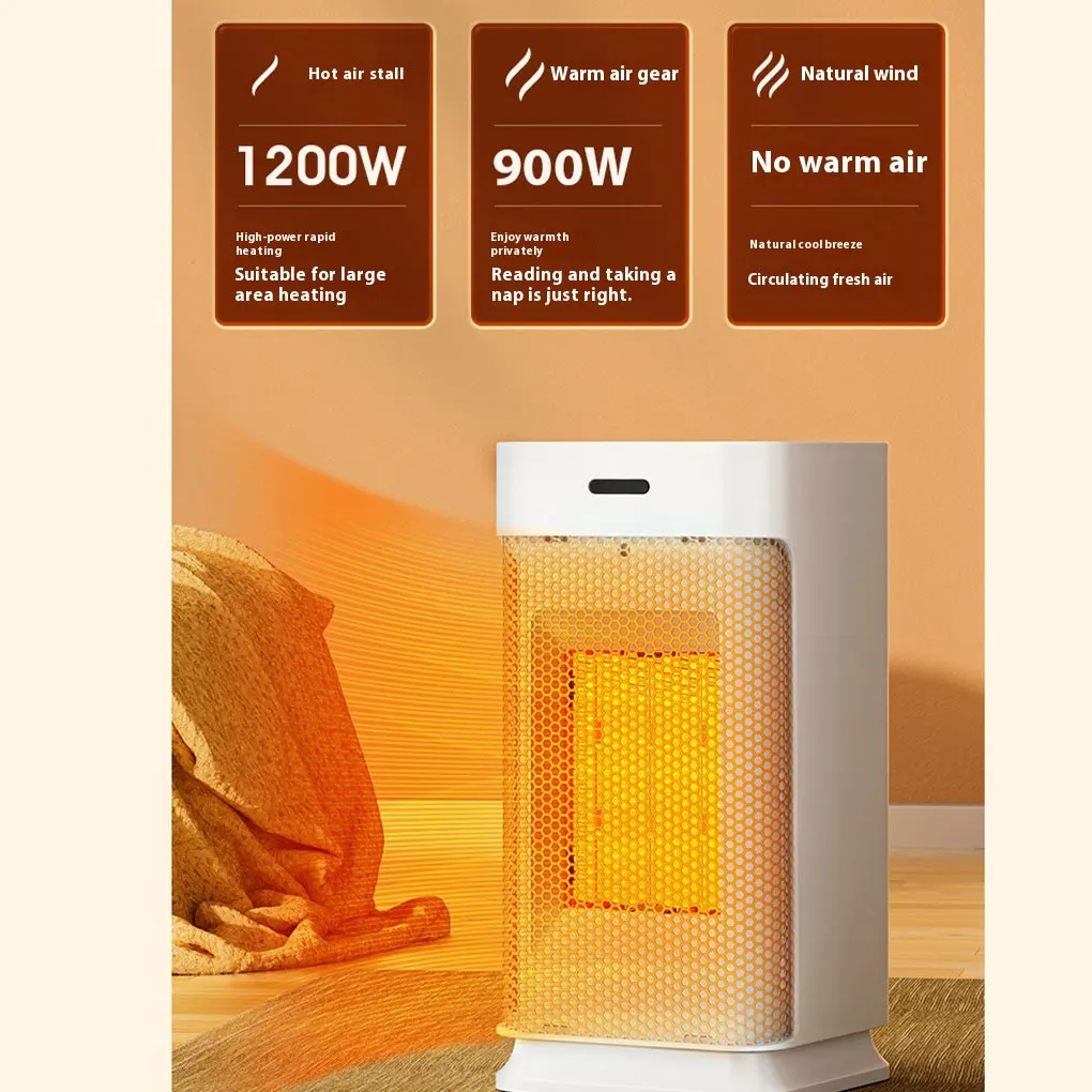 Portable Ceramic Heaters Fan Silent Room Heater with Remote Control Overheat Protection - Image 4