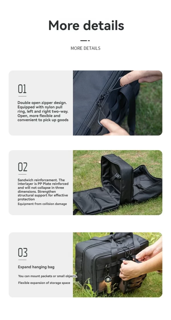 CAMPINGMOON BK-46 Large Capacity Storage Bag Camping IGT Module Collection Storage Bag - Image 16