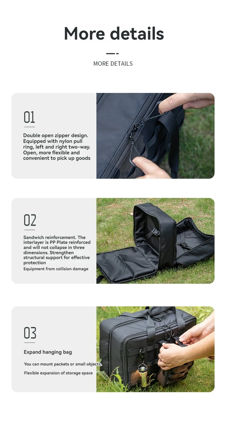 CAMPINGMOON BK-46 Large Capacity Storage Bag Camping IGT Module Collection Storage Bag - Image 16