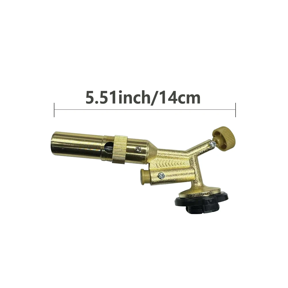 High Temperature Brass Copper Welding Torch Gas Burner Flame Gun for Brazing Solder Propane Plumbing