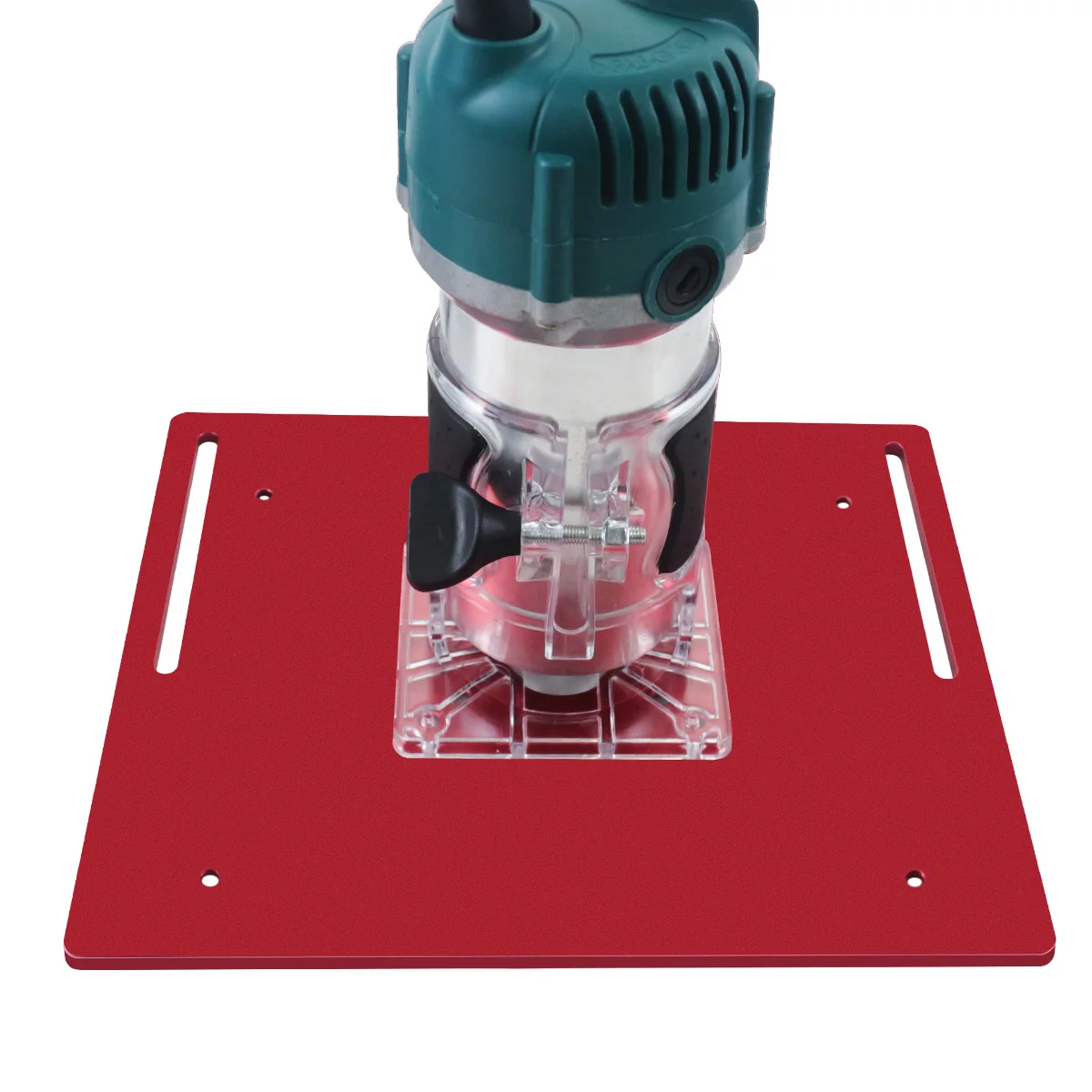 Woodworking Router Lift Kit - Aluminum Router Table Insert Plate W/ Miter Gauge Guide and Bracket for 65mm Diameter Motors - Image 14