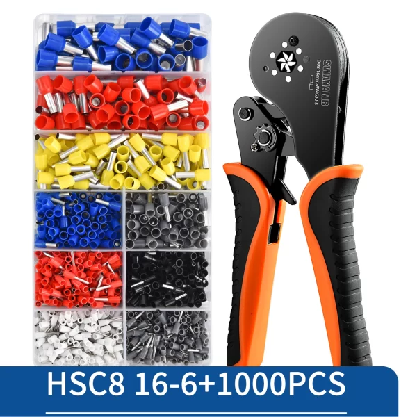 Crimping Pliers Ferrule Sleeves Tubular Terminal Tools HSC8 6-4 10-6 16-6 Wire Crimper Household Electrical Sets Terminal - Image 16