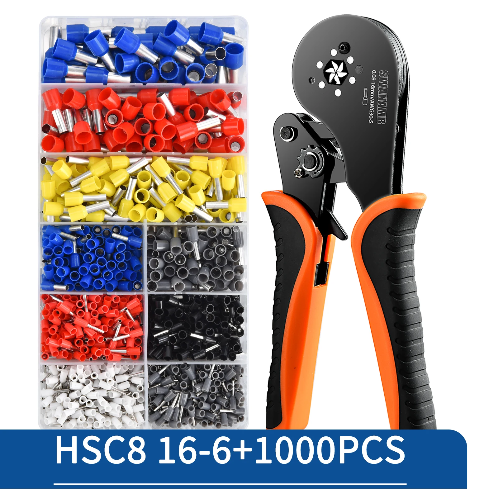 Crimping Pliers Ferrule Sleeves Tubular Terminal Tools HSC8 6-4 10-6 16-6 Wire Crimper Household Electrical Sets Terminal - Image 16