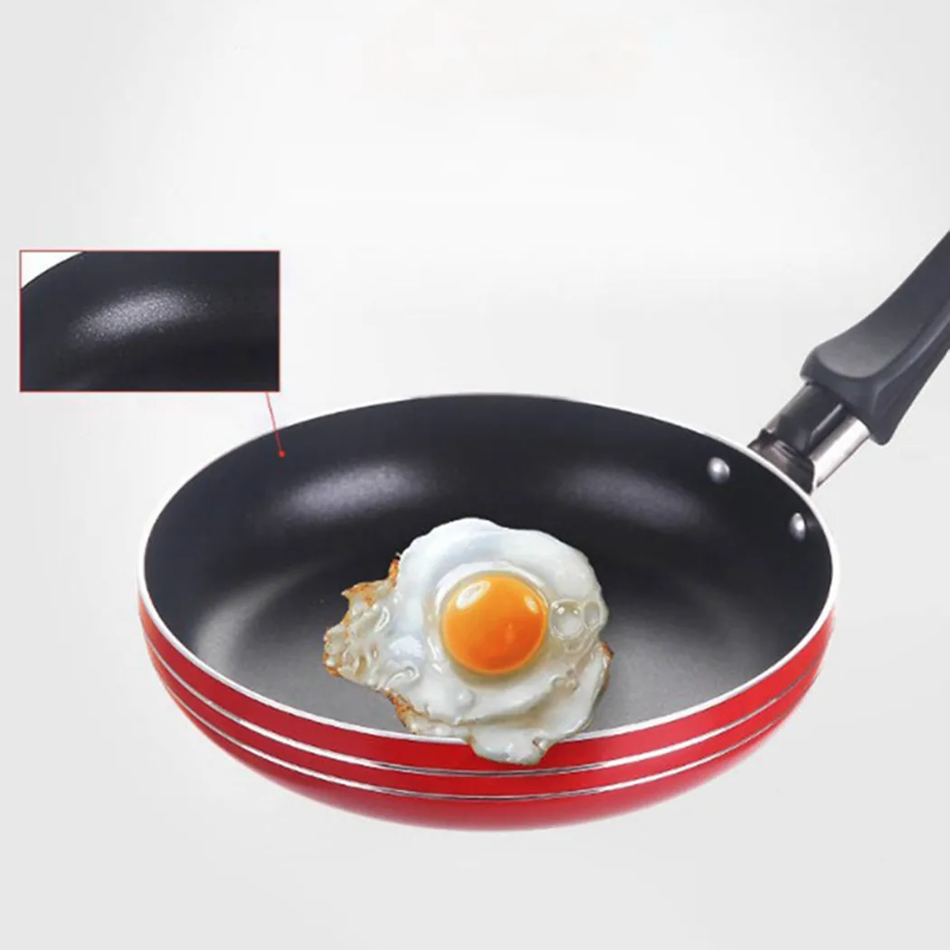 12cm/14cm/16cm Mini Frying Pan Non-Stick Steel Frypan Pot Saucepan - Image 12