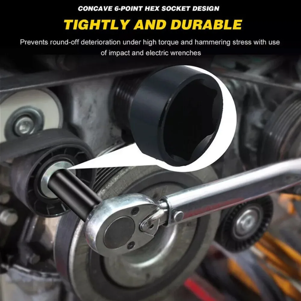 1/2Inch Drive 6-Point Impact Socket Set Drive Metric Wrench Socket Deep Impact Socket - Image 5