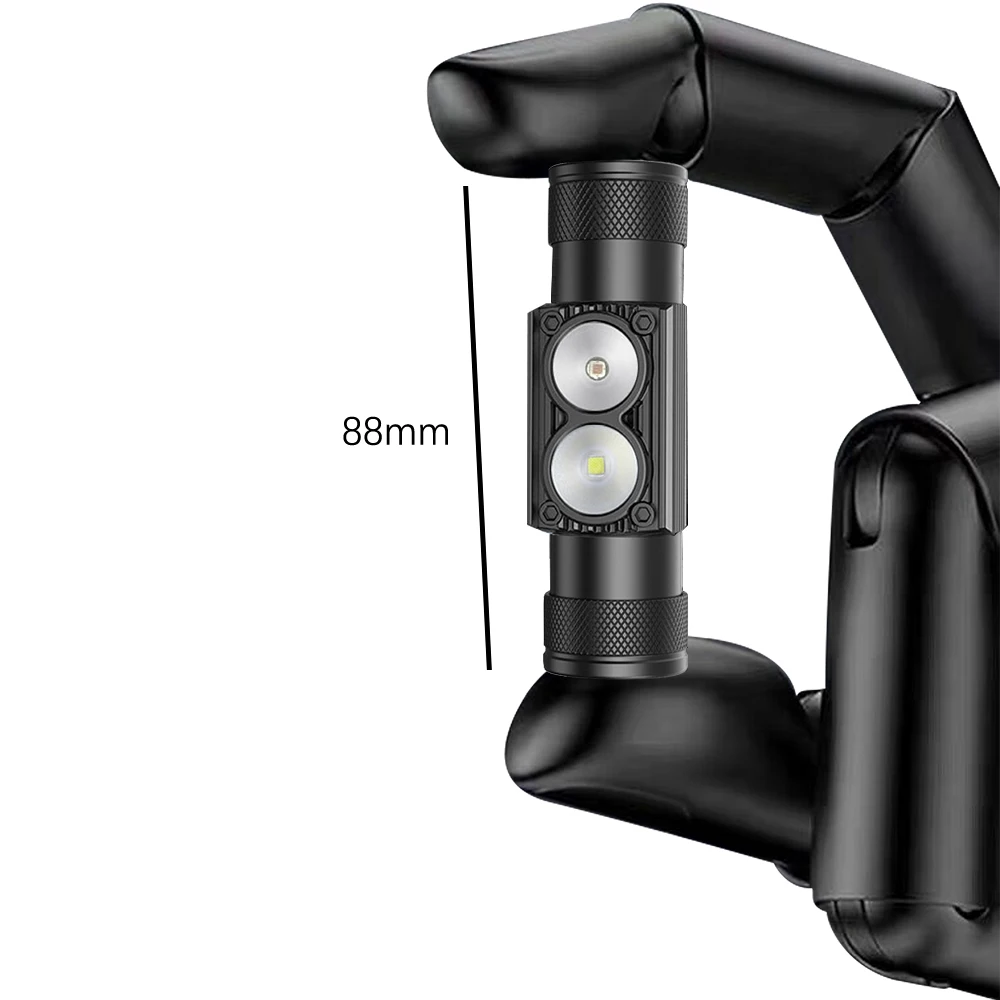 Newest LED Mini Headlamp High Power White Red Headlight 18650 Rechargeable USB Type-C - Image 3