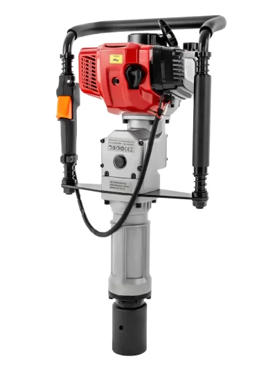 Gas-powered T-post driver, 1900W 52cc two-stroke engine, 6500RPM speed, efficient and precise pile driving, large