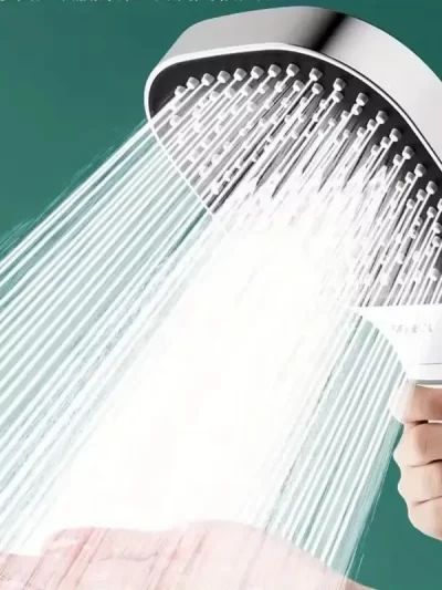 13cm Large Panel 3 Modes Handheld Shower Head High Pressure Water Saving Massage
