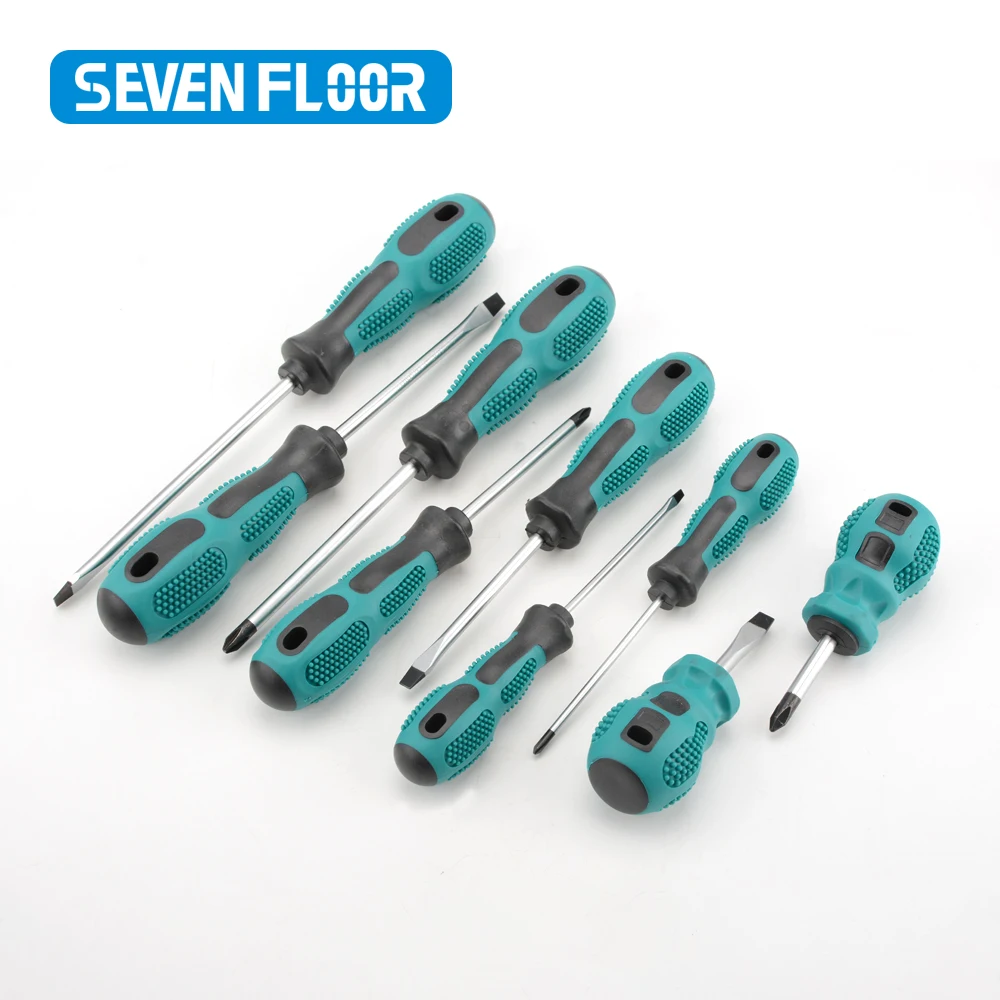 9/6Pcs Magnetic Screwdriver Set Heavy Duty Manual Cross Head Screwdriver Metric Flat Head Screwdriver - Image 2