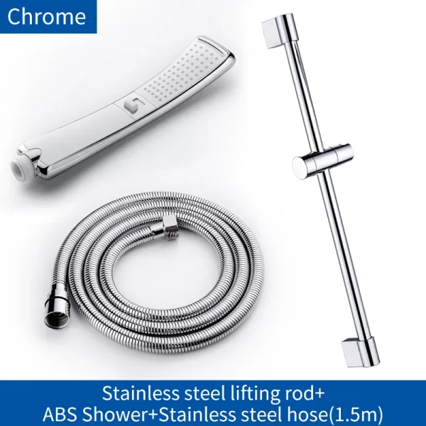 Waterfall 2 Function Hand Held Shower Head High Pressure Rain Shower Sprayer Set Water Saving - Image 18