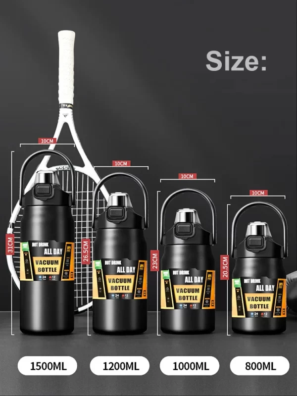 Portable Thermos with Straw 304 Stainless Steel Thermal Mug Tumbler Coffee Cup Sports Vacuum Flasks Cold and Hot Water Bottle - Image 19