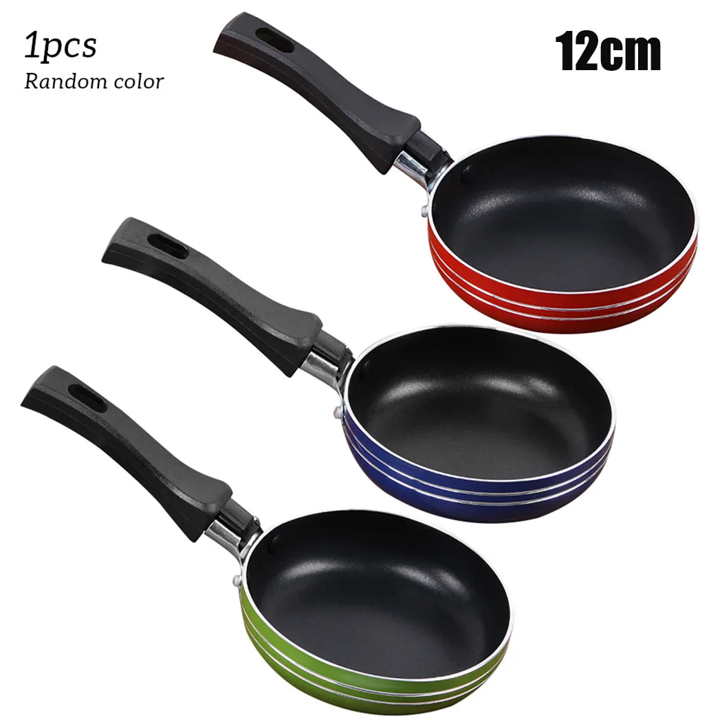 12cm/14cm/16cm Mini Frying Pan Non-Stick Steel Frypan Pot Saucepan - Image 7