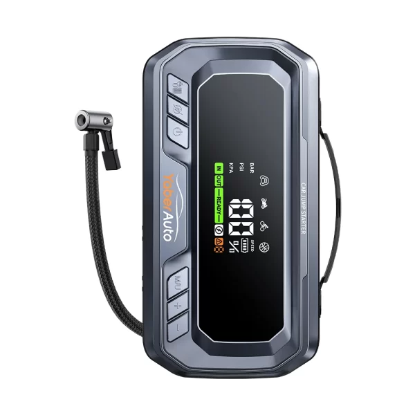 Yaber 4 In 1 6000A Jump Starter PD65W Power Bank 160PSI Air Compressor Tire Pump Portable Charger Car Booster Starting Device - Image 7