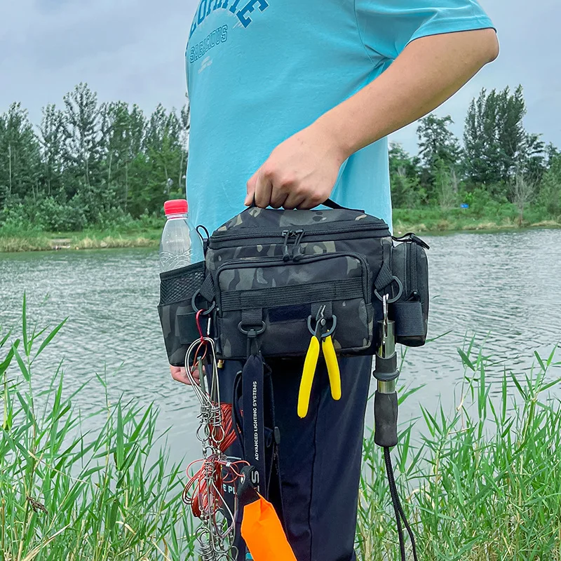 Multifunctional Fishing Tackle Shoulder Bag Storage Bag Portable Fishing Rod Holder - Image 16